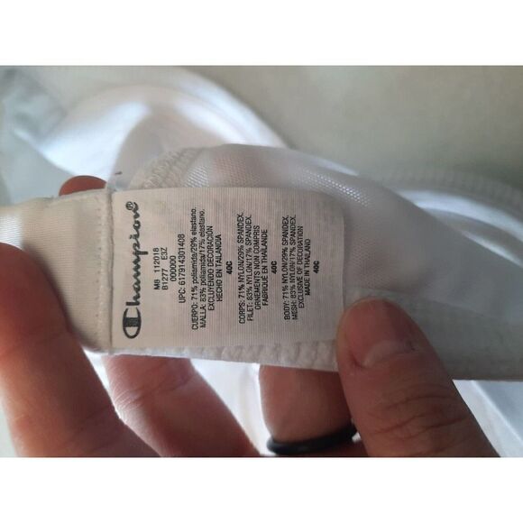 NWOT Champion 40C Smoother High Impact Sports Bra -B1277 White - Picture 3 of 4